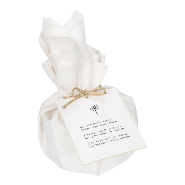 Big Giftwrapped Candle 'Moments of Silence'