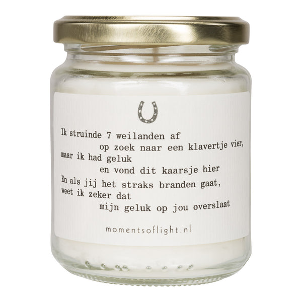 Moments of Luck Scented candle in a jar